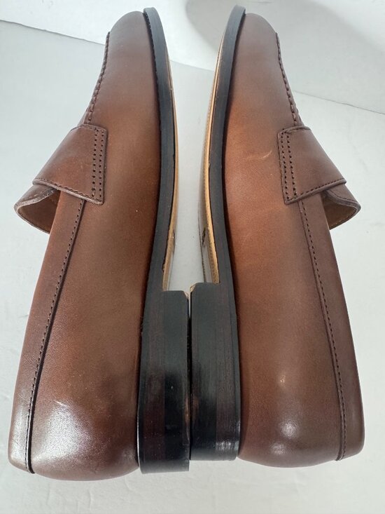 New J. CREW Classic Leather Penny Loafers Burnished Brown Size 8.5 $198 BW677 main image 5